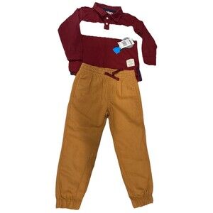 4T Toddler Tony Hawk 2 Piece Set LS Polo and Jogger Pants NWT